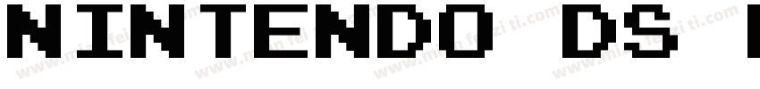 Nintendo DS BIOS字体转换
